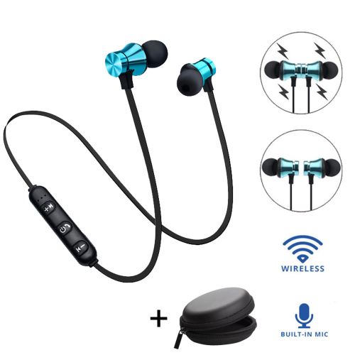 Bluetooth 4.2 sans casque stéréo écouteurs fil intra-ecouteurs magnétique auriculaires casque