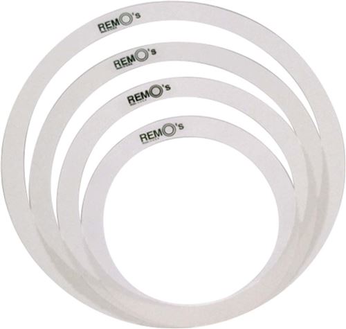 Remo RO-0244-00 - Rem-o-ring set 4 pieces pour Tom/ Caisse claire