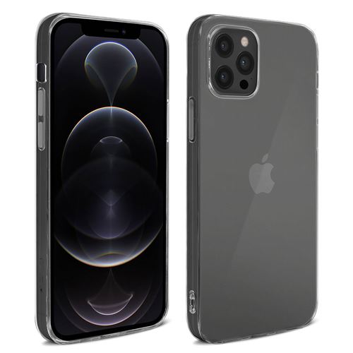 Avizar Coque pour iPhone 12 Pro Max Silicone Gel Souple Antichoc Ultra-fine 2mm Transparent