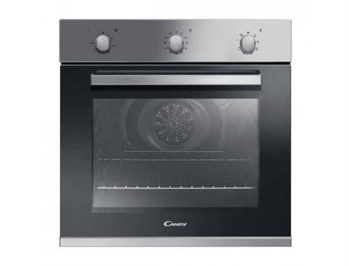 Candy Pop Evo FCP602X - Four - intégrable - niche - largeur : 56 cm - profondeur : 56 cm - hauteur : 59 cm - classe A+ - acier inoxydable