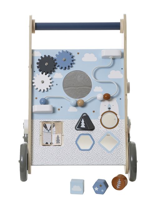 Chariot De Marche Avec Freins En Bois Bleu Tu Vertbaudet Autres Achat Prix Fnac