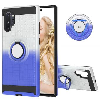 Coque en TPU bague dégradé 2 en 1 360 ° blanc/bleu pour votre Samsung Galaxy Note 10 Plus/Note 10 Plus 5G