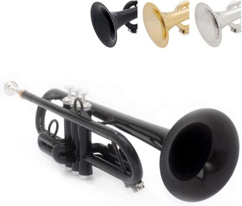 pTrumpet Trompette hyTech noir avec Gig Bag