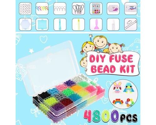 TEMPSA 4800PCS Perles De Recharge Perles à Repasser Loisirs Aquabeads Beados