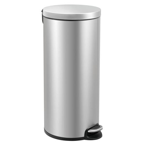 Poubelle serene step bin 30l inox mat, eko