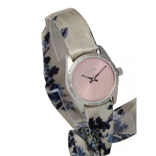 Montre Mixte Zadig & Voltaire à Quartz Cadran Rose 36mm Et Bracelet Printed En Satin ZVF401