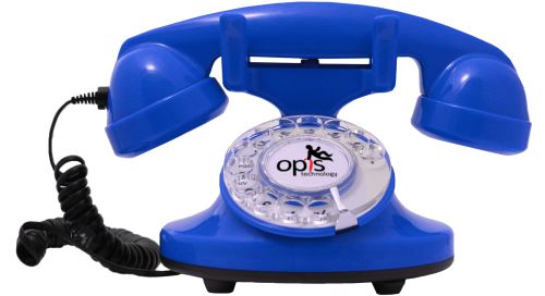 téléphone vintage Opis FunkyFon bleu