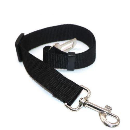 Ceinture de sécurité pour chien chat laisse voiture noir - guizmax