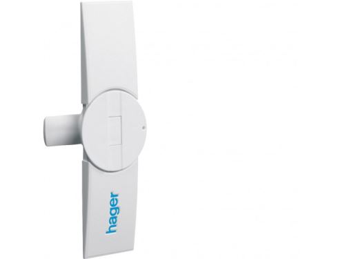Hager FZ598N Distribution Cabinet Door Badge 1 pc White Plastic