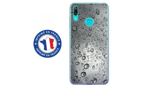 Coque souple pour Huawei Y7 (2019) avec impression Motifs gouttes d'eau