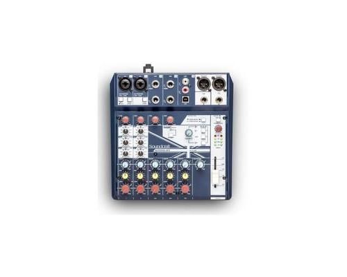 SOUNDCRAFT NOTEPAD-8FX. Table de mixage avec usb et effets lexicon, 6 entrées, 2 sorties.