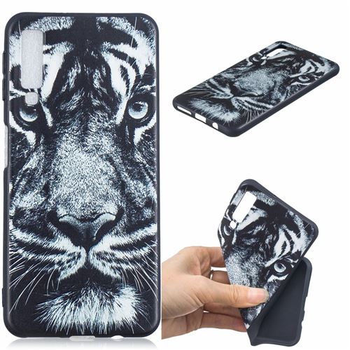 Coque en TPU impression de motifs tigre pour votre Samsung Galaxy A7 (2018)