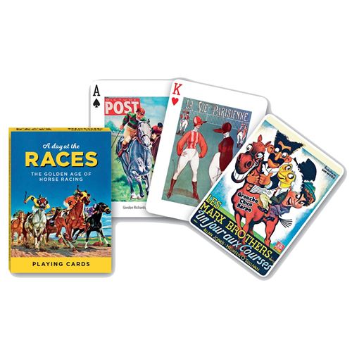 Jeu de cartres thématique COURSES EPIQUES PIATNIK Multicolore