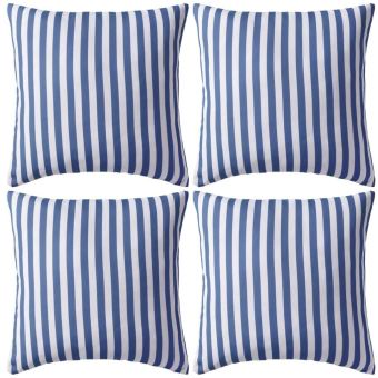 Vidaxl Oreiller D Exterieur Coussin Decor 4 Pcs Impression Rayure