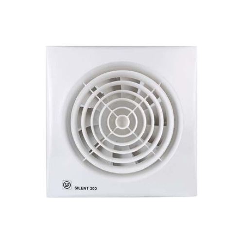 Aerateur ultra silencieux 280m3h extra plat clapet antiretour/temporisation - unelvent - blanc