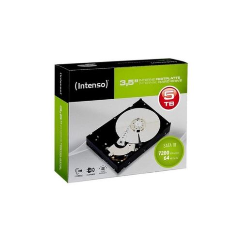 Intenso - Vaste schijf - 5 TB - intern - 3.5 - SATA 6Gb/s - 7200 tpm -buffer: 64 MB