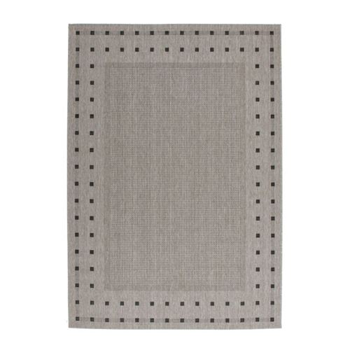 Paris Prix - Tapis Tissé Effet Sisal hamstad Argent 120 X 170 Cm