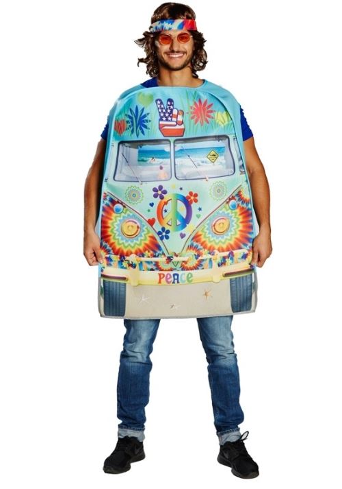 Rubie's costume Hippiebus homme multicolore taille unique