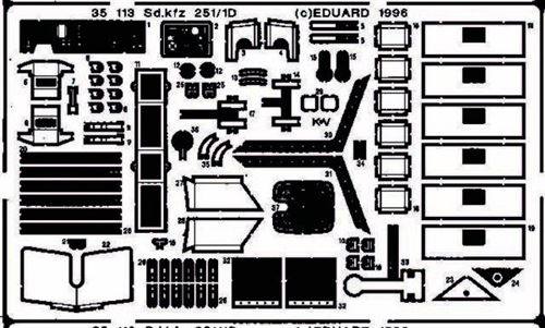 Sd.kfz. 251/1 Ausf. D Detailbausatz - 1:35e - Eduard Accessories