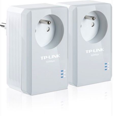 kit de 2 cpl 600mbps avec reprise d'alimentation tplink tlpa4015pkit