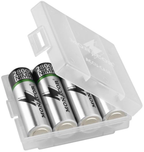 Monacor Accu-Case d'alimentation et clip snap