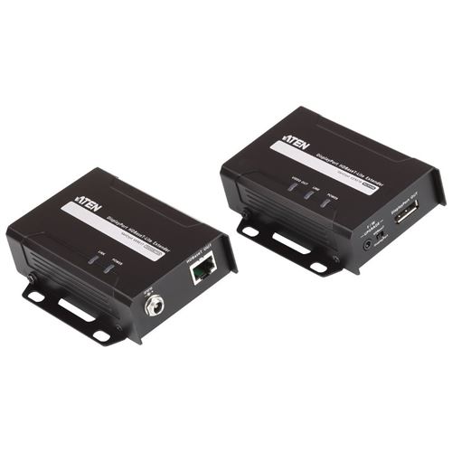 Extension ATEN DisplayPort HDBaseT-Lite, VE901, émetteur + récepteur, jusqu'à 70 m, avec alimentation