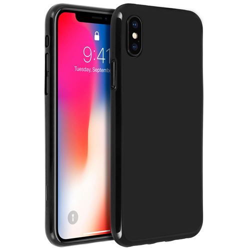 Coque iPhone X / XS Protection Silicone gel incassable - Noir