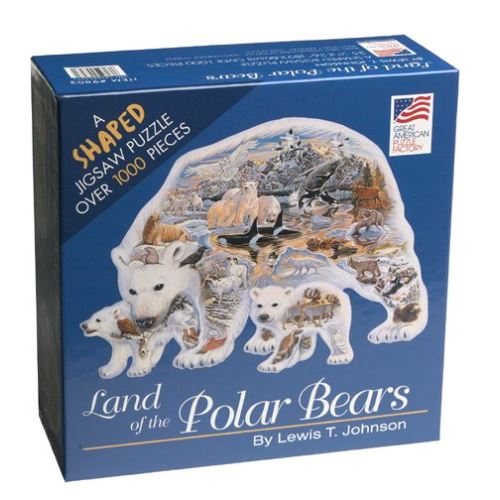 Land of the Polar Bear Shaped 1000 Piece Puzzle
