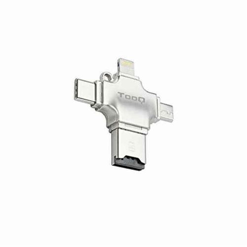 Lecteur de Cartes Externe TooQ TQR-4001 Argenté