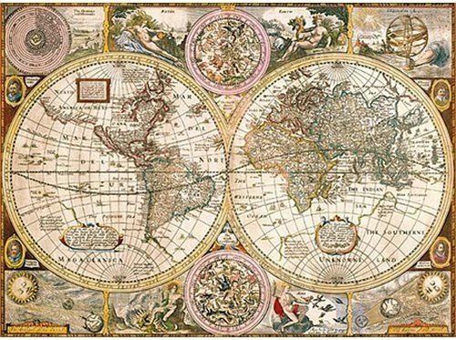 Clementoni Neutre Jigsaw High Quality Collection - Ancienne Carte 3000 Pièces - Image 1