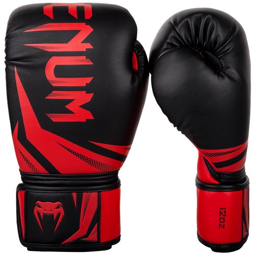 Gants de boxe venum challenger 3.0 noir - rouge-12 oz-noir-12 oz--12 oz-noir--------------noir-