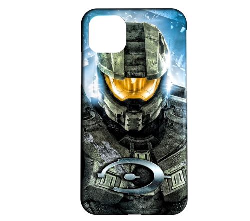 Coque rigide compatible pour iPhone 11 Pro Max Halo Master Chief Concept Art 02