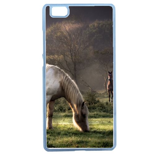 Coque Chevaux Compatible Huawei Ascend P8 Lite Transparent