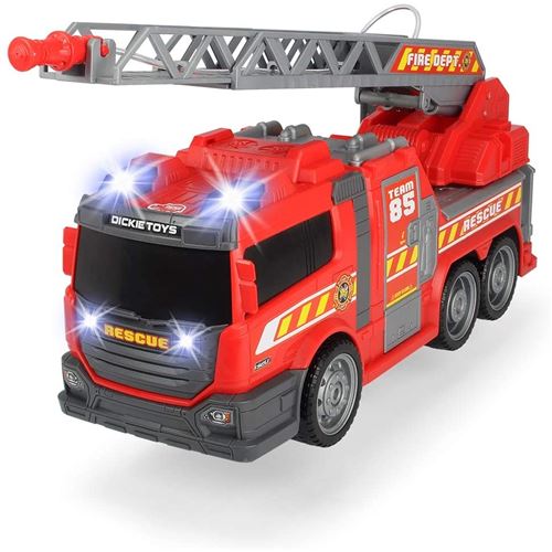 Camion de pompier avec lumi&egrave;re et sir&egrave;ne sonore