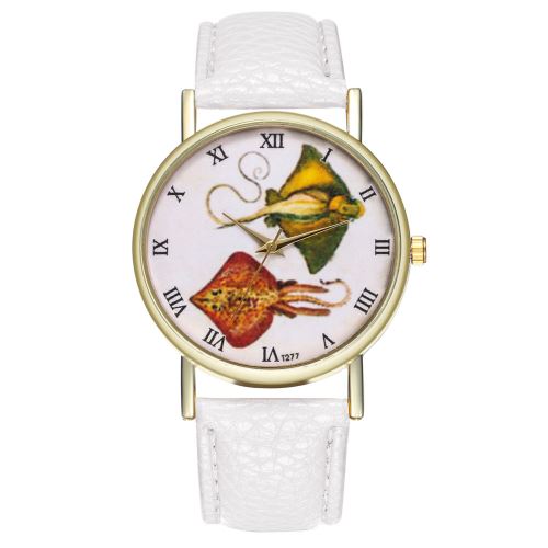 Montre de couleur jaune montre de style classique montre pour homme montre à quartz horloge T277-Ablanc