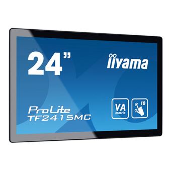 iiyama ProLite TF2415MC-B2 - Écran LED - 23.8" - cadre ouvert - écran tactile - 1920 x 1080 Full HD (1080p) @ 60 Hz - VA - 350 cd/m² - 3000:1 - 16 ms - HDMI, VGA, DisplayPort - noir