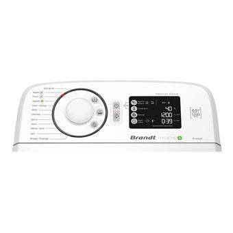 Brandt BT16524Q - Machine à laver - largeur : 40 cm - profondeur : 60 cm - hauteur : 85 cm - chargement par le dessus - 42 litres - 6.5 kg - 1200 tours/min - blanc