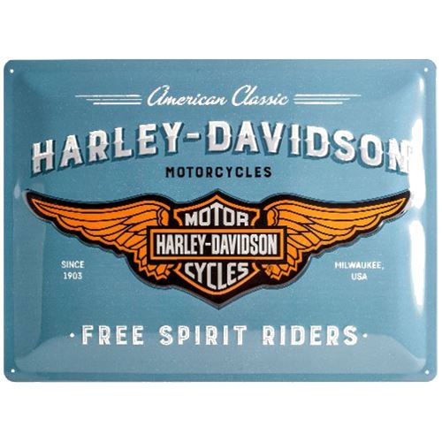 Plaque métallique Décorative Harley Davidson