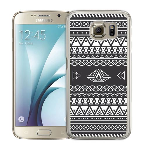 Coque pour Samsung Galaxy S7 Edge azteque gris