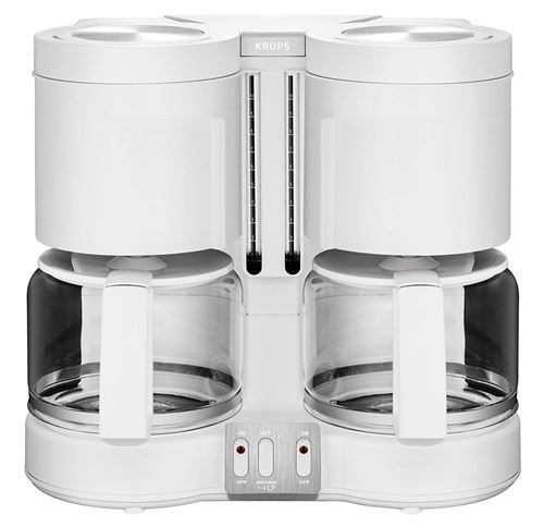 Krups KM8501 Machine combiné filtres et expresso Blanc