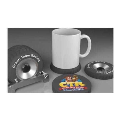 Sous-verres Crash Team Racing - Pneus ( Lot de 4 ) - Numskull