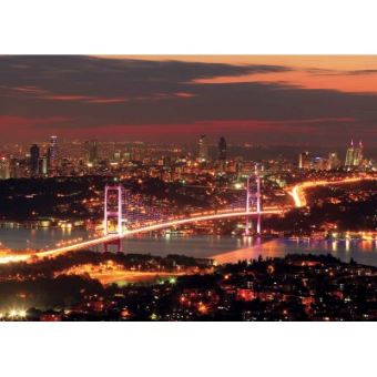 Puzzle 1000 Pieces Turquie Istanbul Le Pont Du Bosphore Illumine Ks Games 1000 Pieces Achat Prix Fnac
