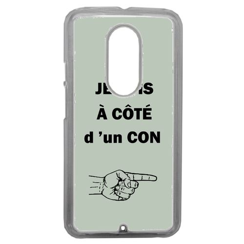 Coque Con Sur Fond Vert Pastel Compatible Motorola Moto X2 Transparent
