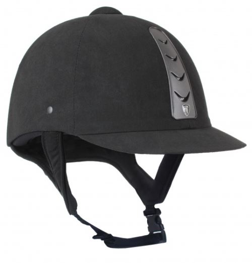 HORKA casquette de cavalier Hawk en cuir unisexe noir