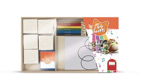 Multiprint jeu de 44 Gatticouleurs bois 20 pièces