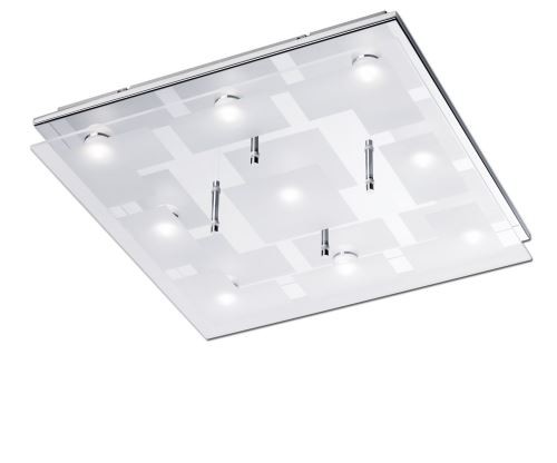 Paul Neuhaus 6110-17 Luminaire de Plafond LED 3,3 W Chrome 40 x 40 x 7 cm