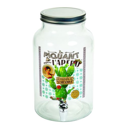 Distributeur en verre de boisson 5.5 L - Cactus