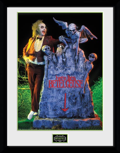 Photographie encadree Beetlejuice Grave 30x40 cm