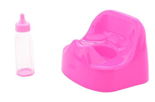 Johntoy baby Rose pot bébé de biberon rose