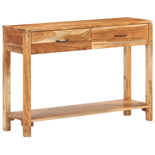 Buffet en bois d'acacia massif 110x30x75cm